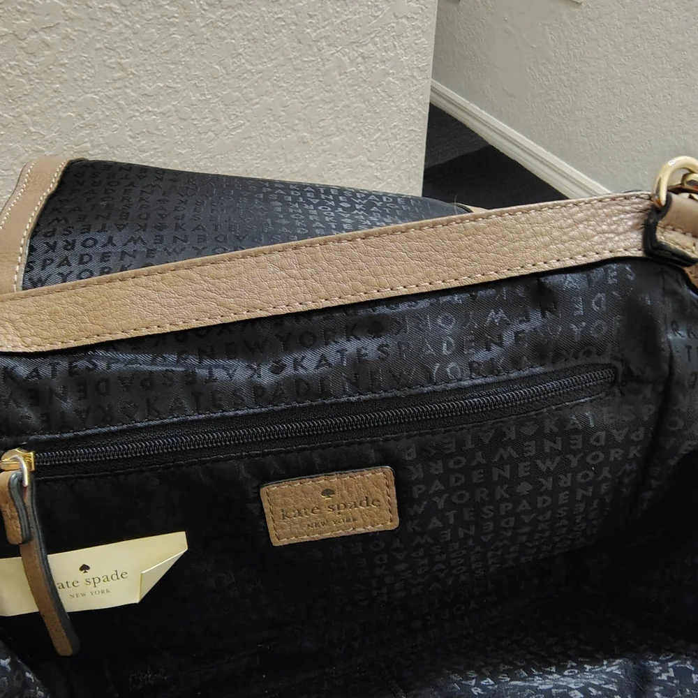 Kate Spade Black and Brown Snake Print Shoulder Bag